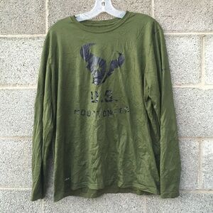 Houston Texans Nike Men's NFL Salute to Service Large Long Sleeve Shirt Olive